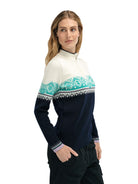 Dale of Norway Moritz Sweater Women's in Marine/Off White/Peacock product view
