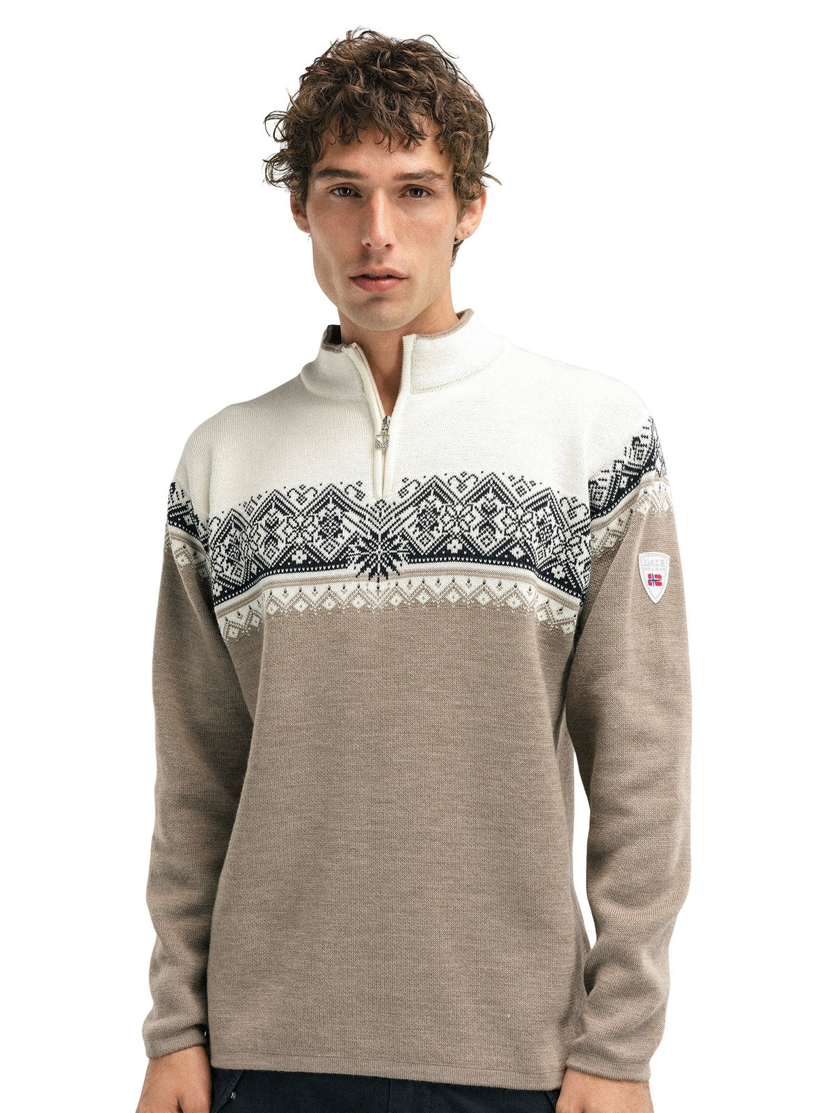 Dale of Norway Moritz Sweater Men's Mountainstone/Off White/Black