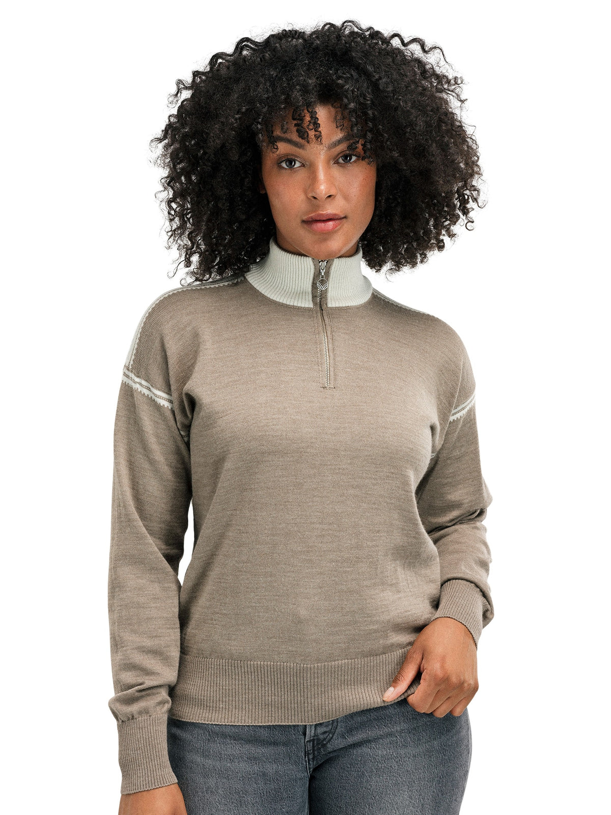 Dale of Norway Sandvik Sweater Women's Mountainstone/Off White