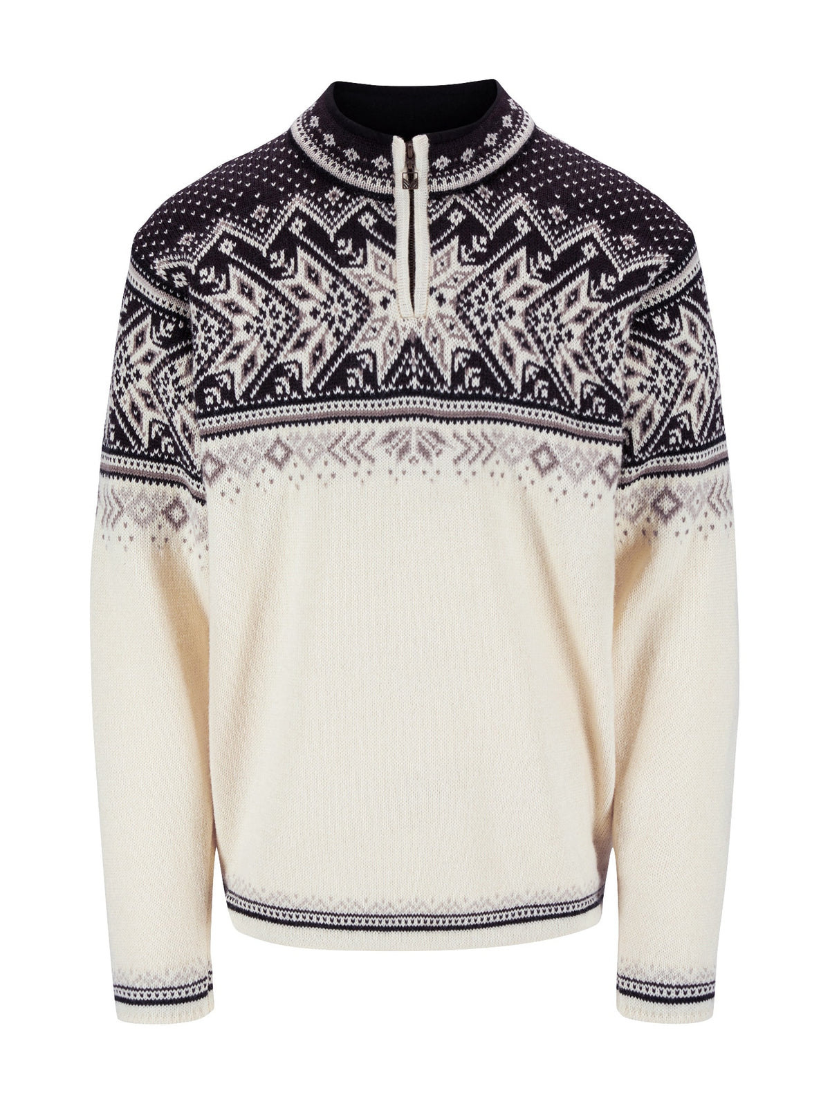Dale of Norway Vail Sweater Unisex in Off White/Coffee/Sandstone product view