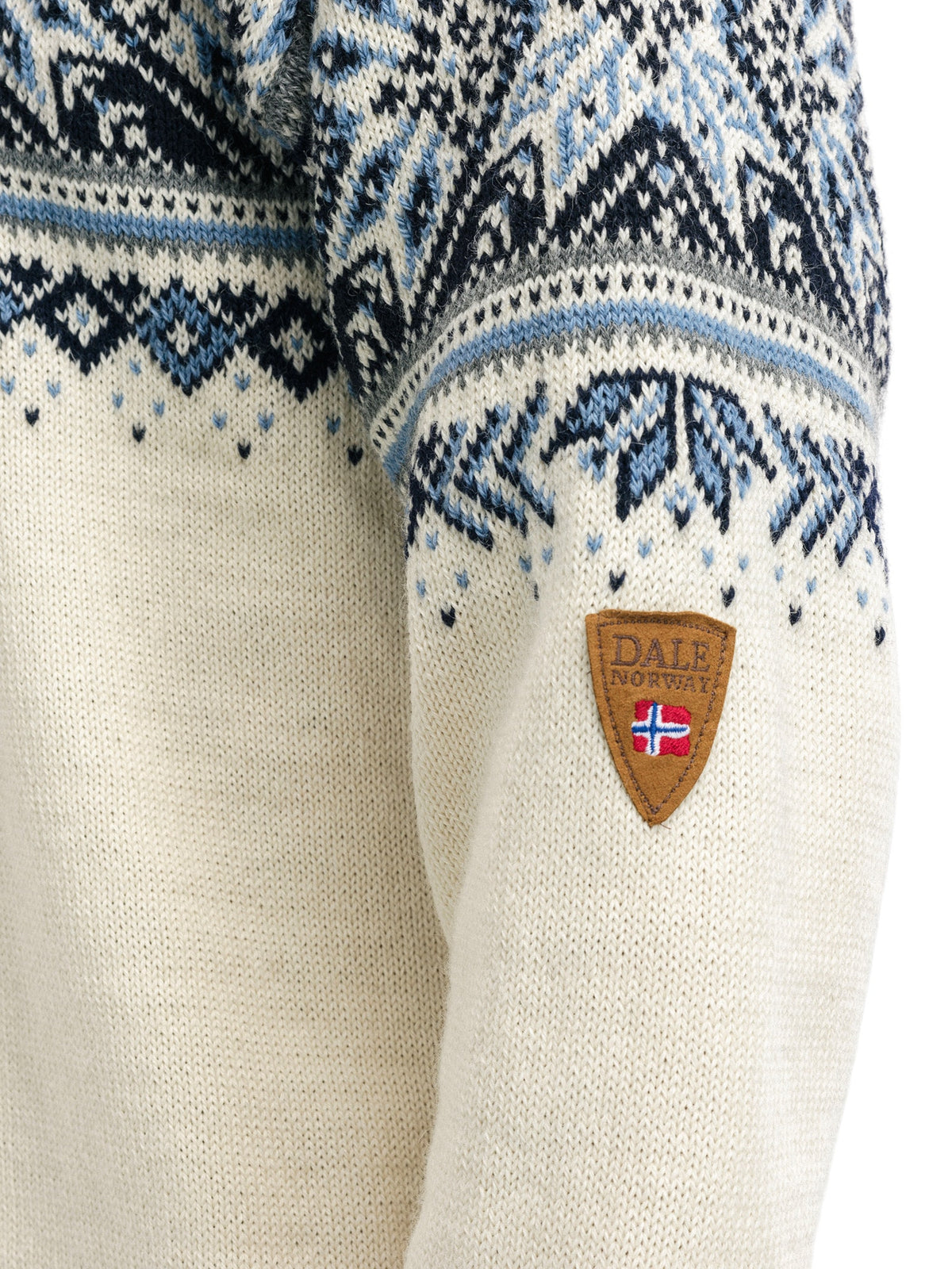 Dale of Norway Vail Sweater Unisex in Off White/Navy/Blue Shadow product view