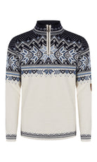 Dale of Norway Vail Sweater Unisex in Off White/Navy/Blue Shadow product view