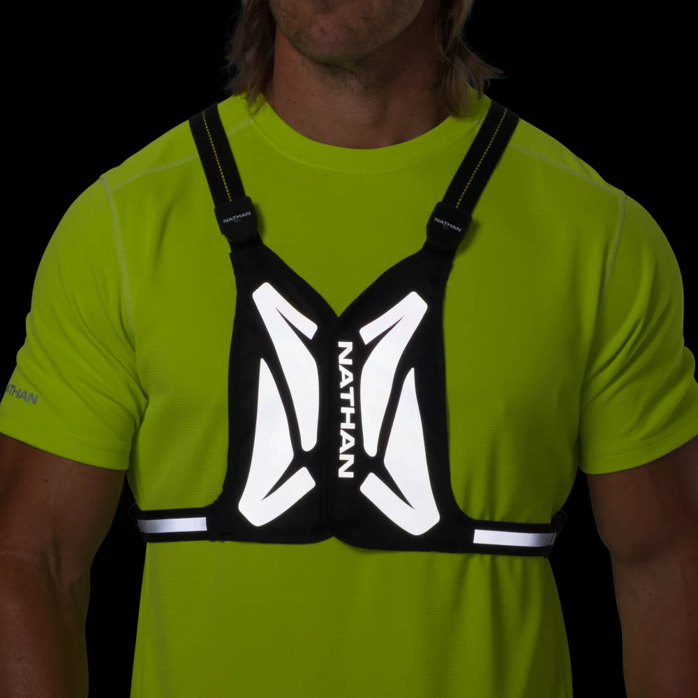 Nathan Laser Light Web Vest. Black.