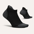 Unisex Feetures Elite Max Cushion No Show. Black.