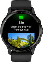 Garmin Venue 3. Black. Front view.