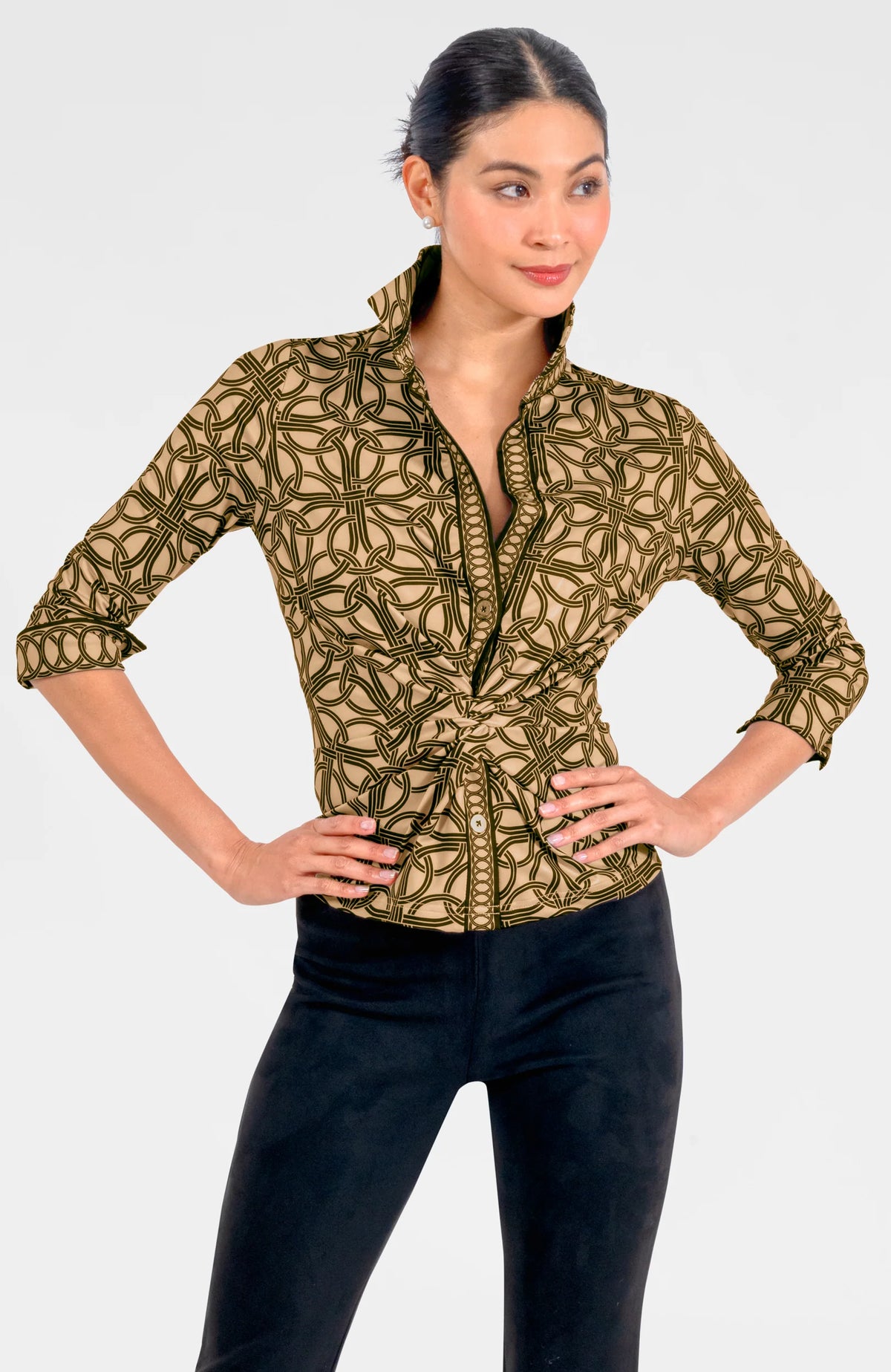 Gretchen Scott Twist & Shout Top Women's Champagne