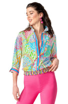 Gretchen Scott Cotton Boyfriend Shirt Women's Brights Grand Bazaar