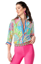 Gretchen Scott Cotton Boyfriend Shirt Women's Brights Grand Bazaar