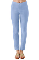 Gretchen Scott GripeLess Pull On Pant women's Periwinkle solid front view