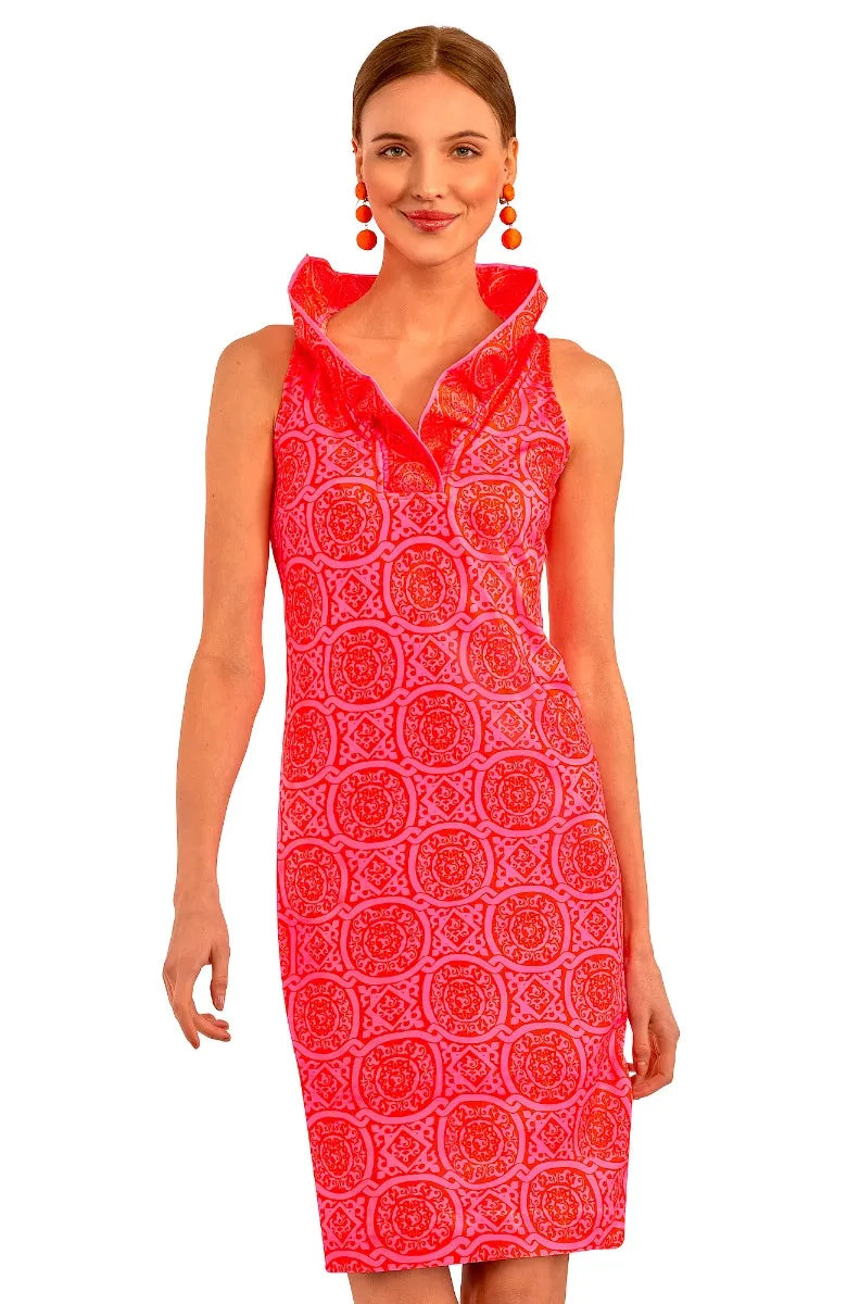 Gretchen Scott | Jersey Ruffneck Sleeveless Dress | Womens'