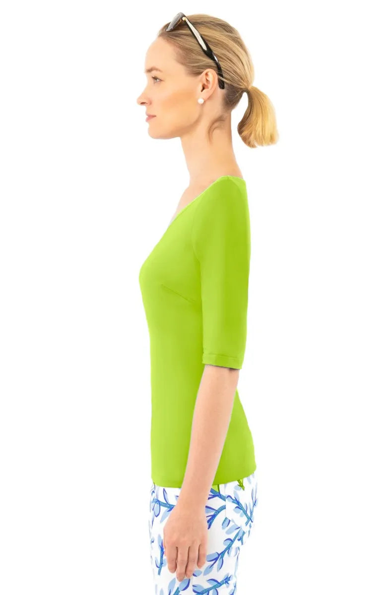 Gretchen Scott Second Skin Tee women's Lime alternate view