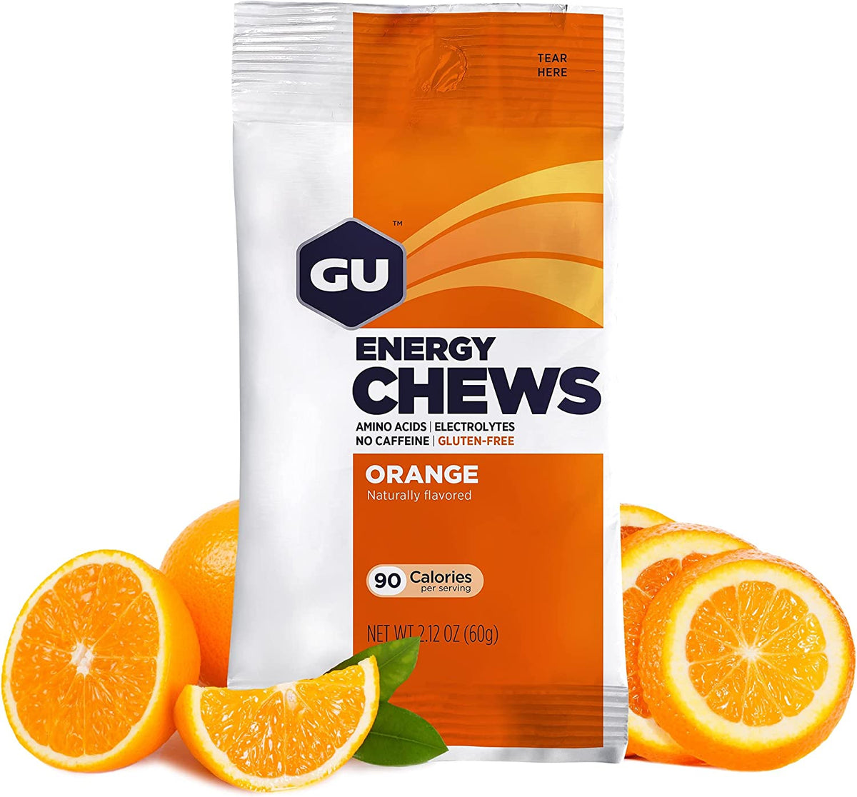GU Energy Chews. Orange.