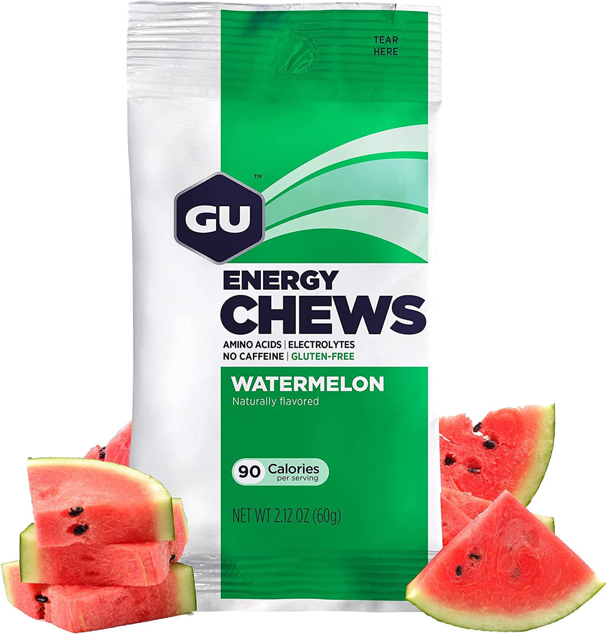 GU Energy Chews. Watermelon.