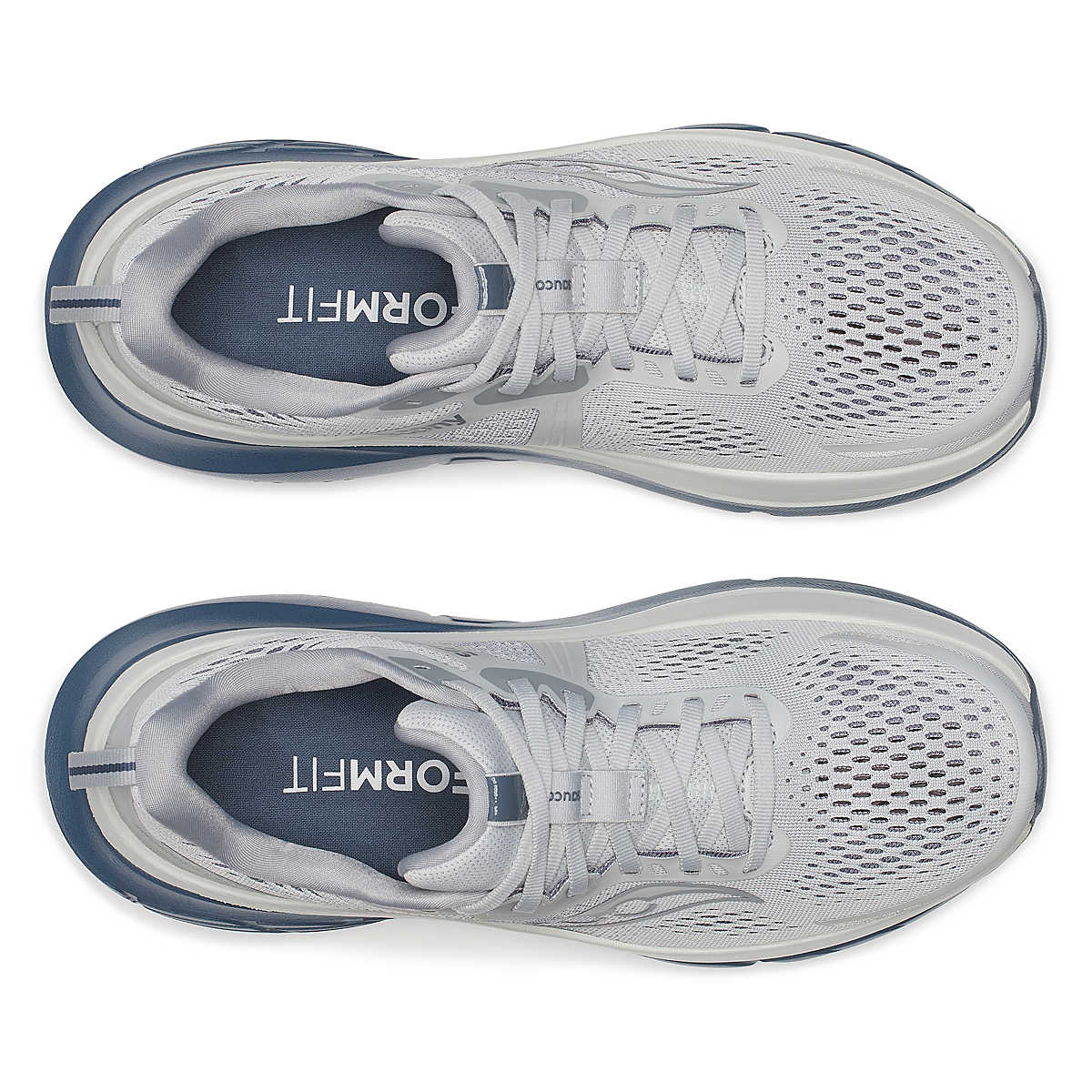 Men's Saucony Guide 18. Fossil/Dusk. Top view.