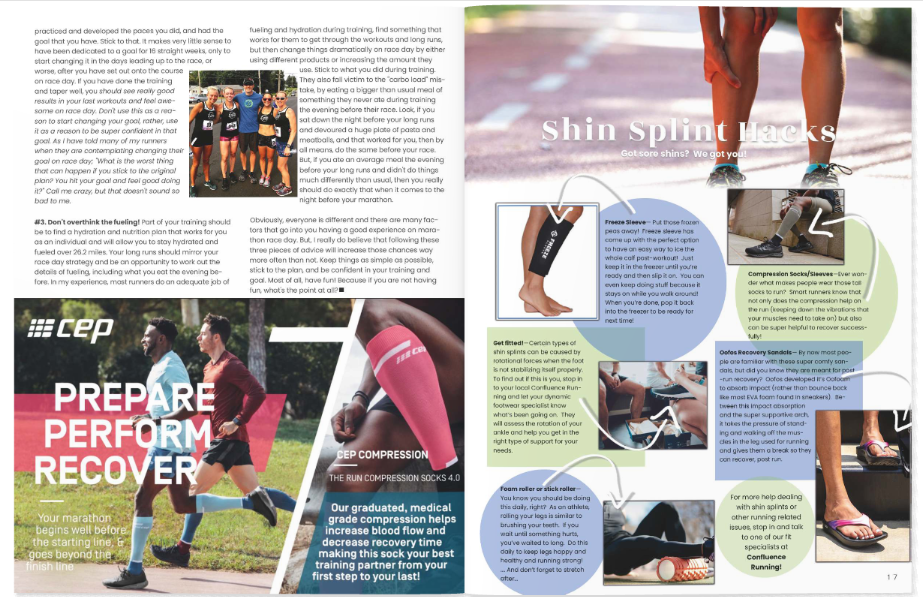 Half Page Ad in Confluence Magazine – Confluence Running Company