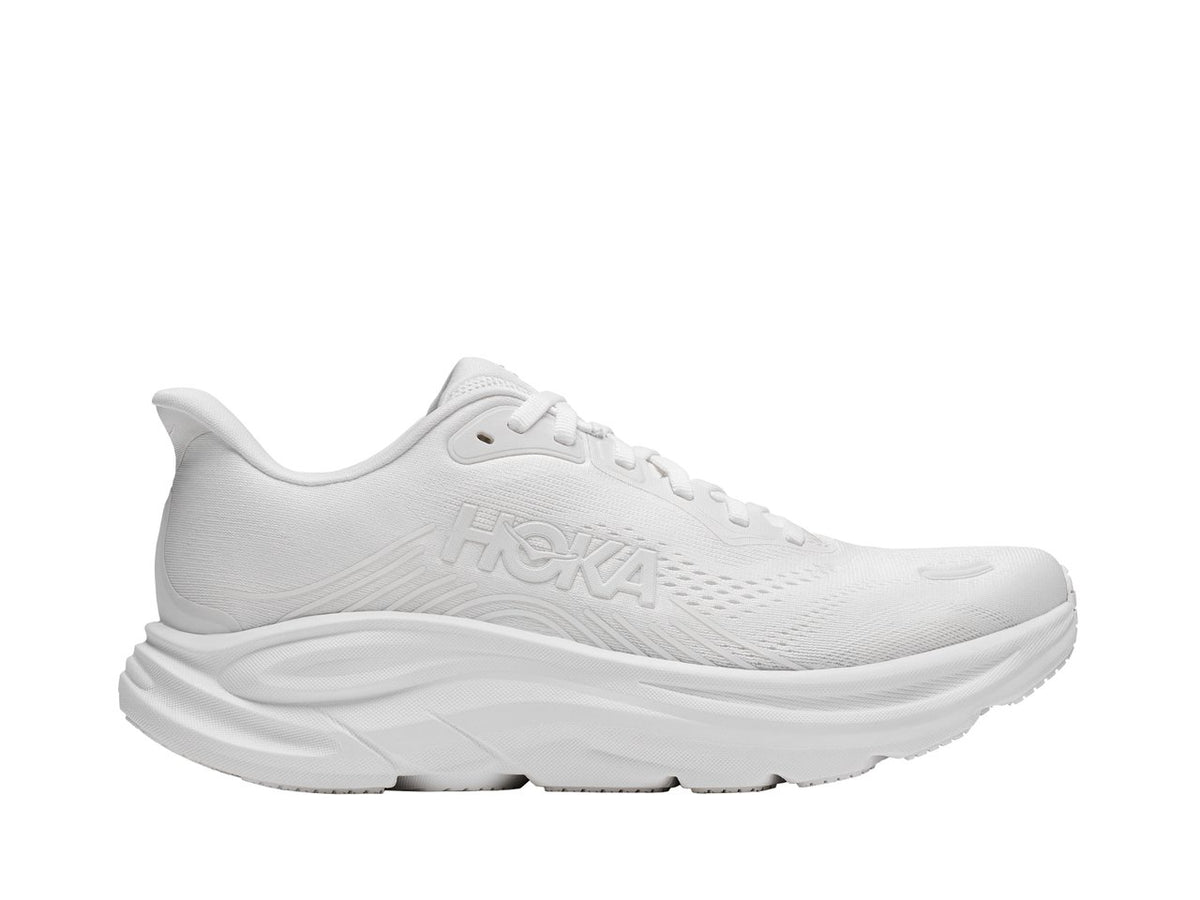 Men's HOKA Clifton 11 in White/White – lateral product view