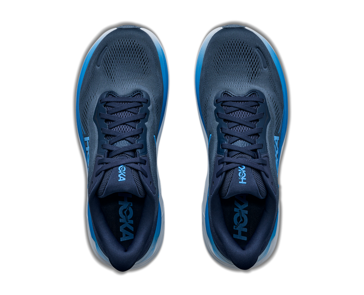 Men's HOKA Clifton 11 in Varsity Navy/Faded Navy – medial view