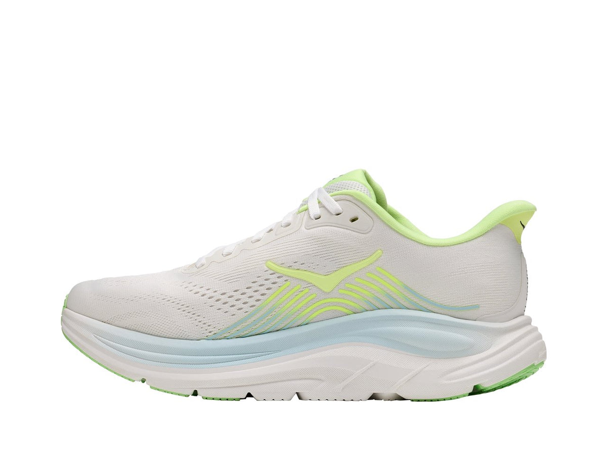 Women's HOKA Clifton 11 in Frost/Neon Yuzu – alternate view