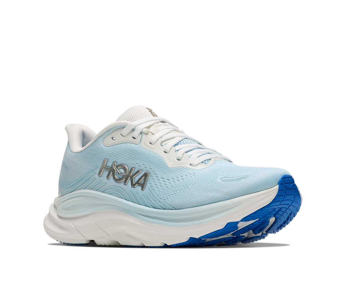 Women's HOKA Clifton 11 in Frost/Glimmering Blue – outsole view