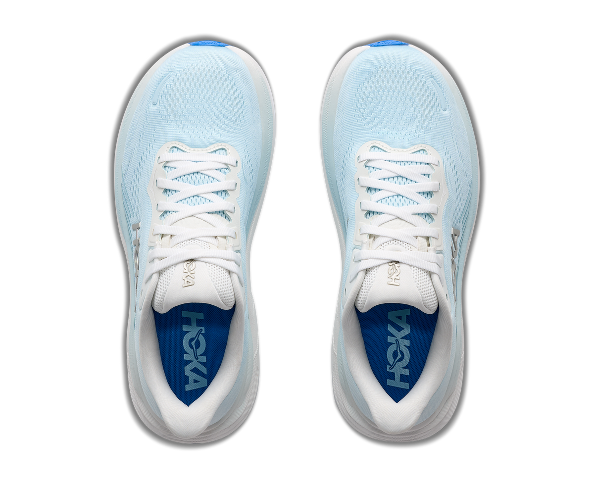 Women's HOKA Clifton 11 in Frost/Glimmering Blue – medial view