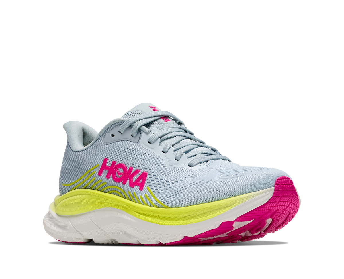 Women's HOKA Clifton 11 in Mineral Blue/Overcast – outsole view