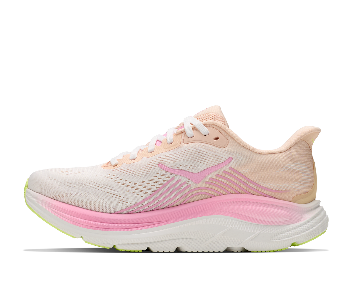 Women's HOKA Clifton 11 in Tangerine Glow/White – product view
