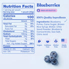HUMA Chia Energy Gel Blueberries 2026 nutrition facts