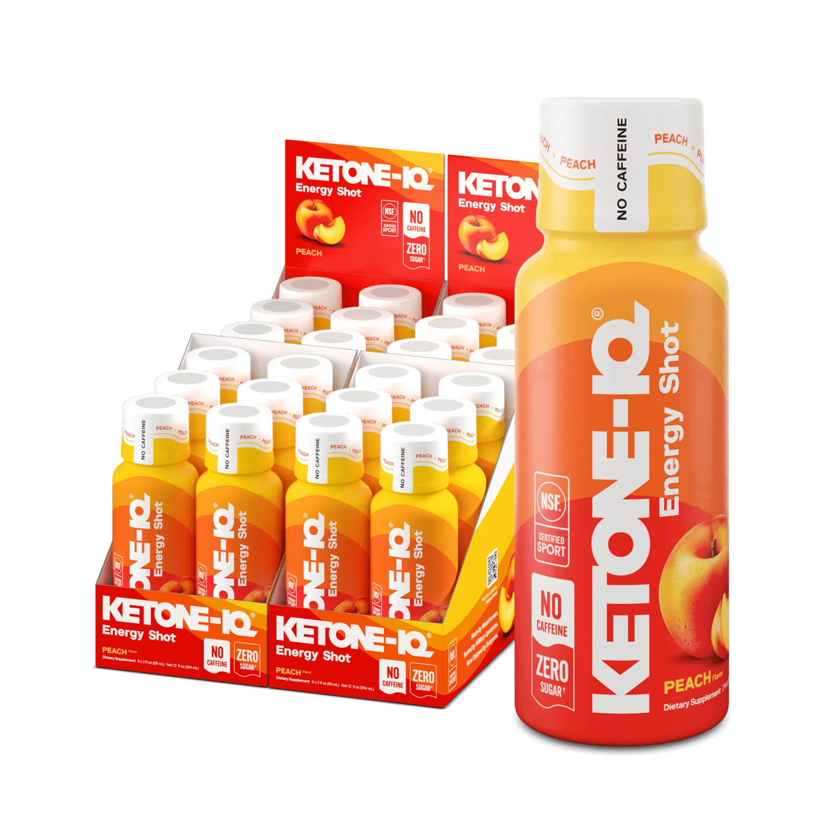 HVMN Ketone-IQ 2 oz Peach flavor ketone shot