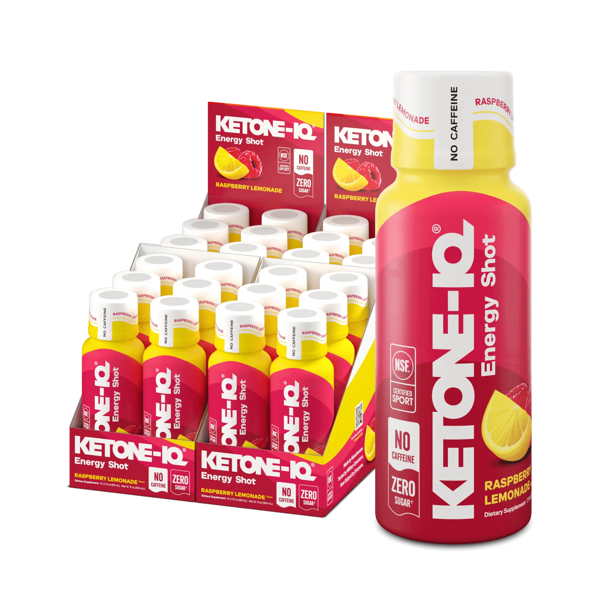 HVMN Ketone-IQ 2 oz Raspberry Lemonade flavor ketone shot