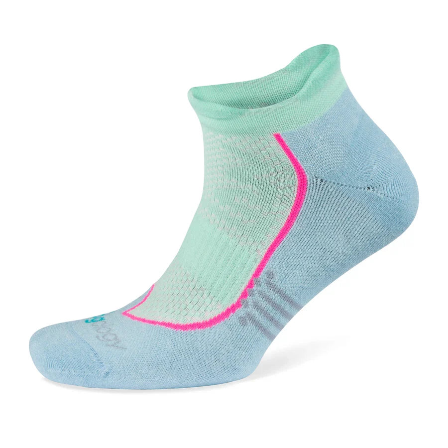 Jogology High Cushion No Show Running Socks - Mint