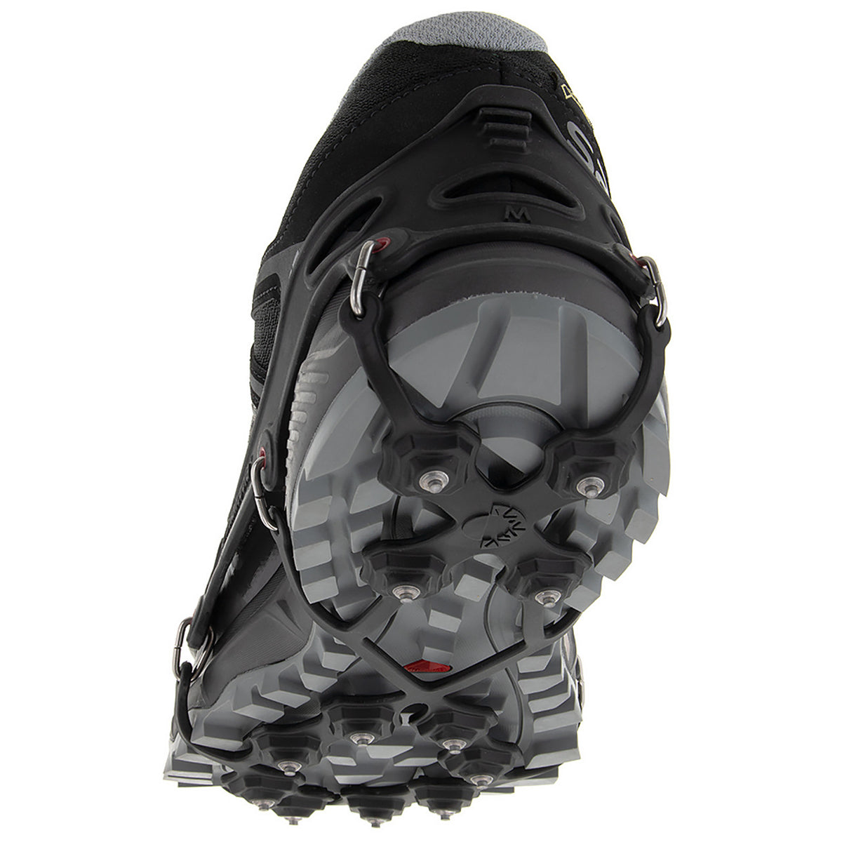 Unisex. Kahtoola Exospikes. Black. Bottom view.