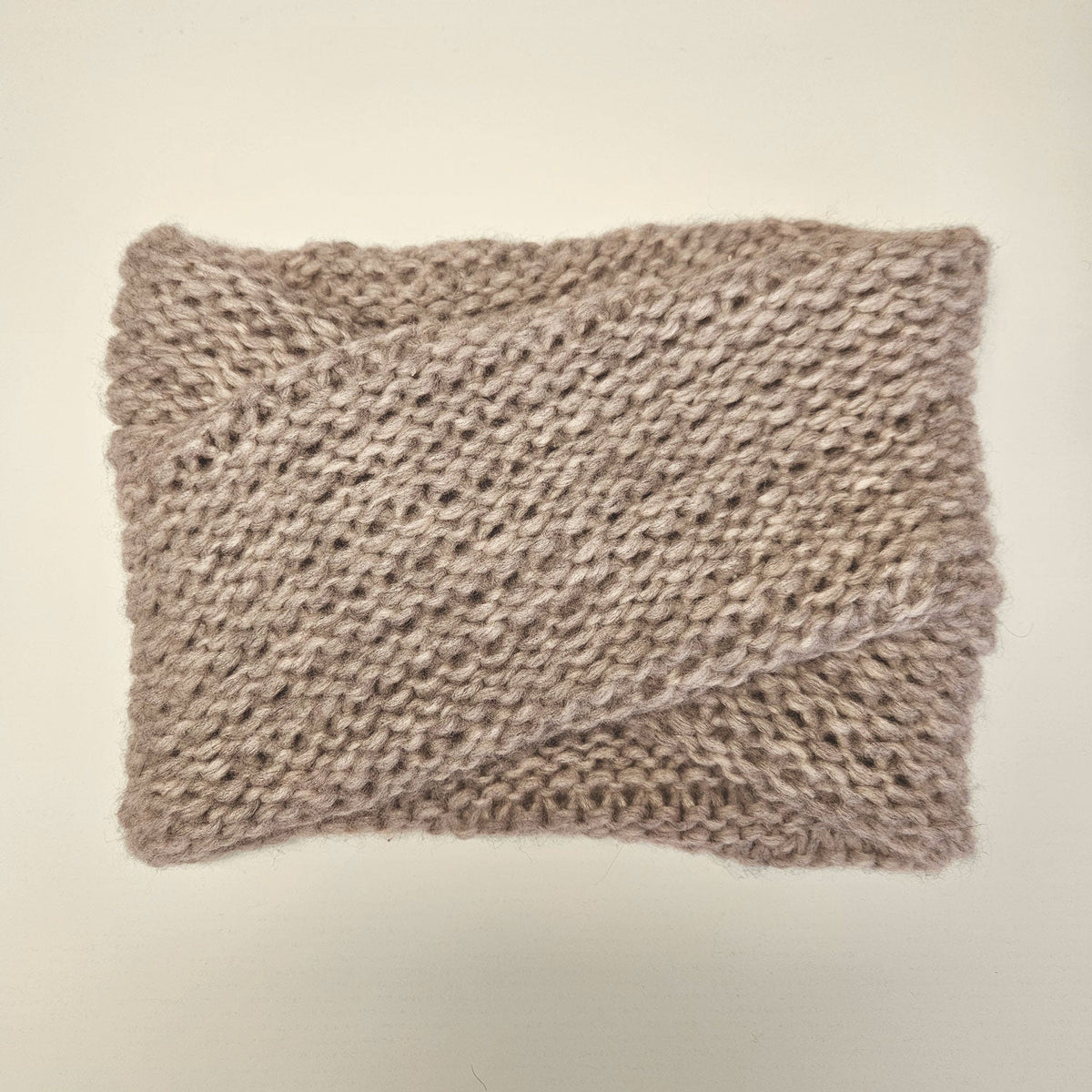 Krimson Klover Chloe knitted scarf in Heather Oat