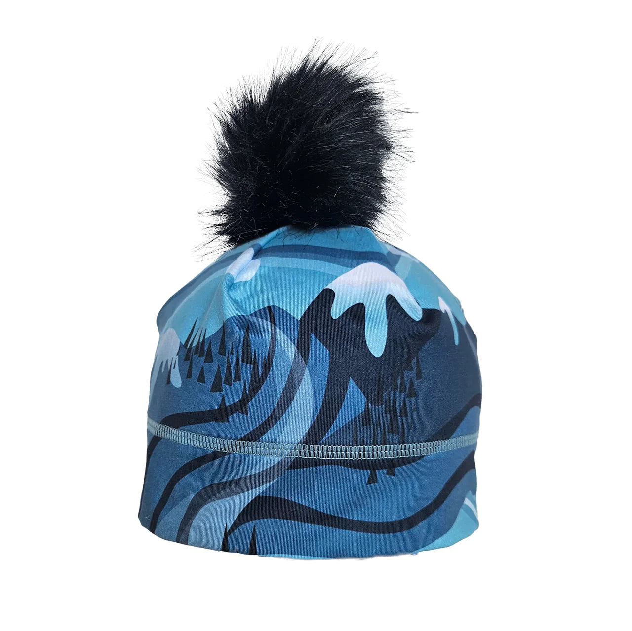 Krimson Klover |Winter Pom Beanie Hat Hiker Blue Eisbär Pom-Pom Beanies – Trendy Knit Hats for Women & Men  main image 4