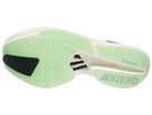 Men's Adidas Adios Pro 4. White upper. White midsole. Bottom view.