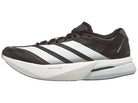 Men's Adidas Adizero Boston 13. Black upper. White midsole. Lateral view.