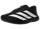 Men's Adidas Adizero Evo SL Woven. Black upper. Black midsole. Lateral view.