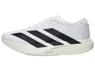 Men's Adidas Adizero EVO SL Woven. White upper. White midsole. Lateral view.