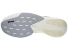 Men's Adidas Adizero EVO SL Woven. White upper. White midsole. Bottom view.