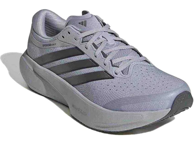 Adidas Supernova Rise 3 men's running shoe in Halo Silver/Iron Metallic/Grey Five - lateral view