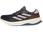 Men's Adidas Supernova Solution. Black upper. Off white midsole. Lateral view.