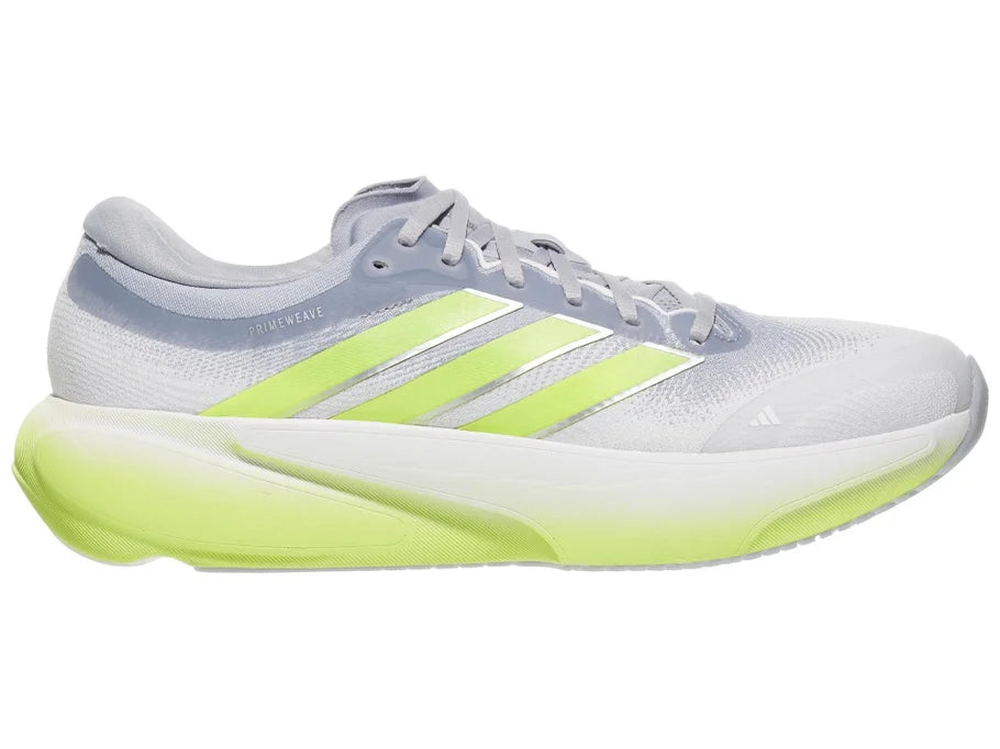 Adidas Supernova Rise 3 men's running shoe in Halo Silver/Solar Yellow/Ftwr White - medial view