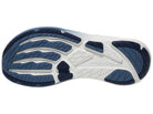 Men's Altra Experience Flow 3. Blue upper. Blue and white midsole. Bottom view.