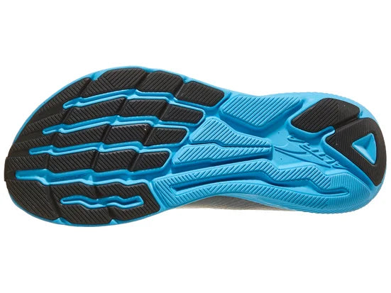 Men's Altra Experience Flow in Gray/Blue, outsole view.