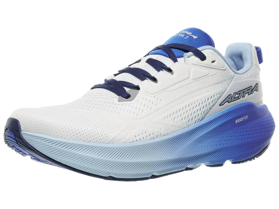 Men's Altra FWD VIA 2 in Blue/Grey — lateral view.