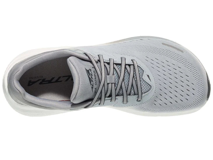 Men's Altra Via Olympus 2. Grey upper. White midsole. Top view.