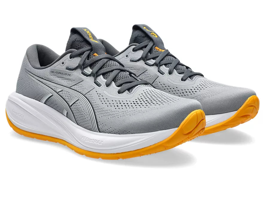 Men's Asics GEL-Cumulus 28 Gravel/Arctic Blue lateral view