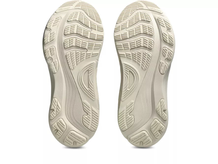 Men's Asics Gel Kayano 32. Beige upper. Beige midsole. Bottom view.