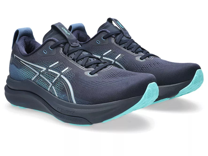 Men's Asics GEL-Kayano 33 Midnight/Ice Mint lateral view