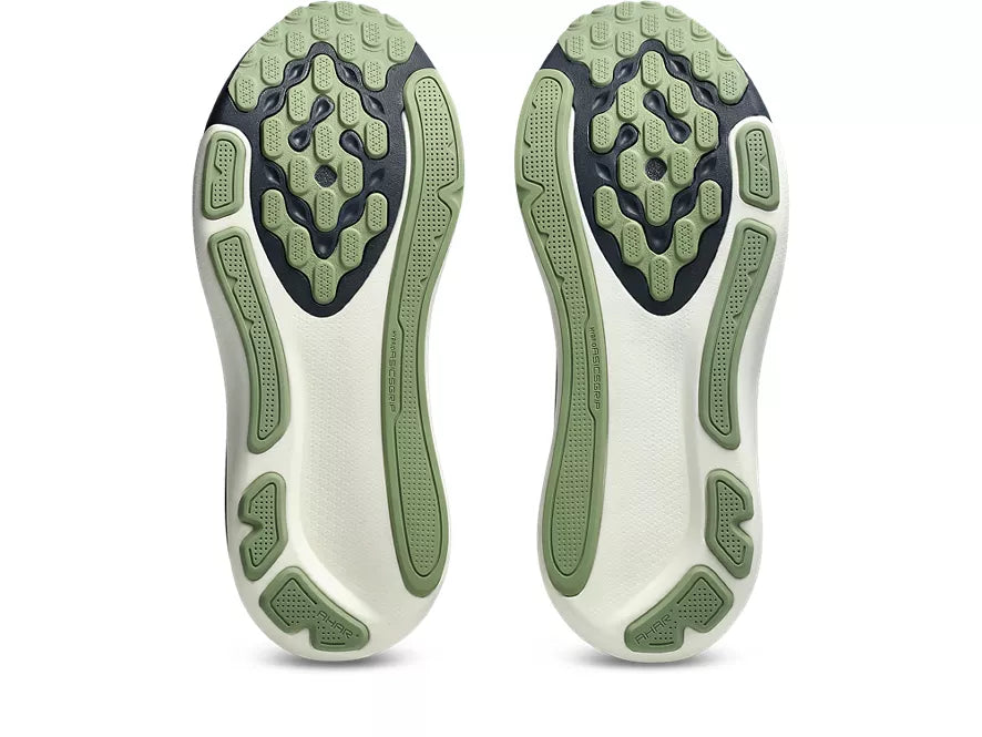 Men's Asics GEL-Kayano 33 Midnight/Khaki Green outsole view