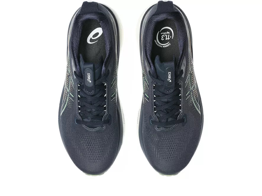 Men's Asics GEL-Kayano 33 Midnight/Khaki Green top view